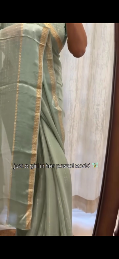 Pastel Silk Saree