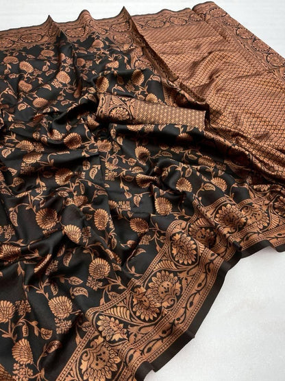 Graceful Organic Banarasi Lichi Silk Saree