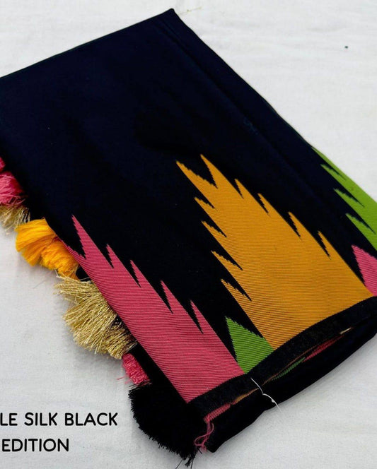 Ultra Light Organic Banarasi Lichi Silk Wedding Saree