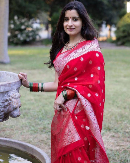 New Lilan Slub Soft Cotton Saree with Rich Weaving Blouse
