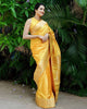 Heritage-Inspired Silk Drape for Grand Occasions